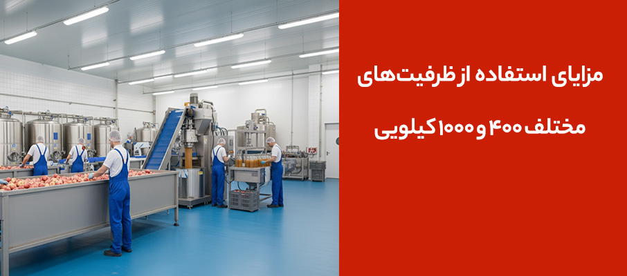 مزایای استفاده از ظرفیتهای مختلف (۴۰۰ و ۱۰۰۰ کیلویی)