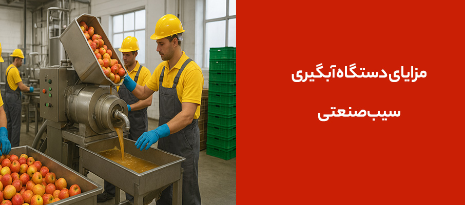 مزایای دستگاه آبگیری سیب صنعتی برای تولیدکنندگان شیرازی
